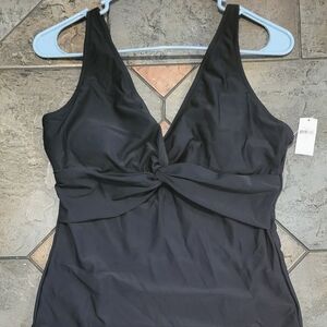 Old Navy Black Women's One Piece Swimsuit